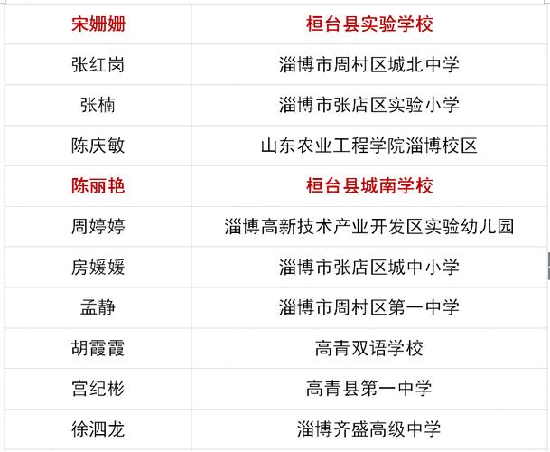 桓台一小体育老师名单公示,桓台县教育体育局调整公示