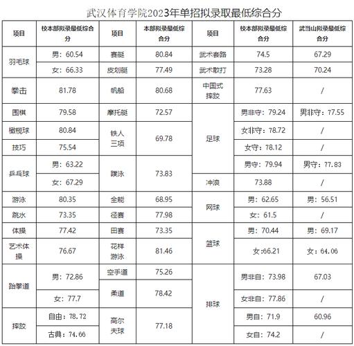 大专体育学院推荐名单武汉,武汉专科体育院校