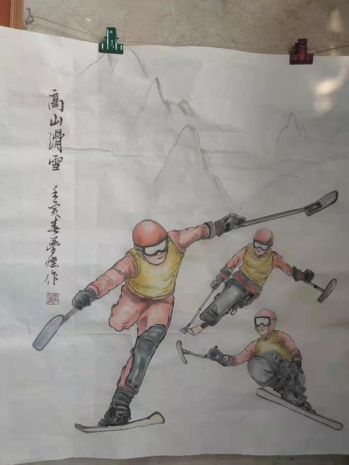 体育当代绘画家名单及作品,体育题材的中国画