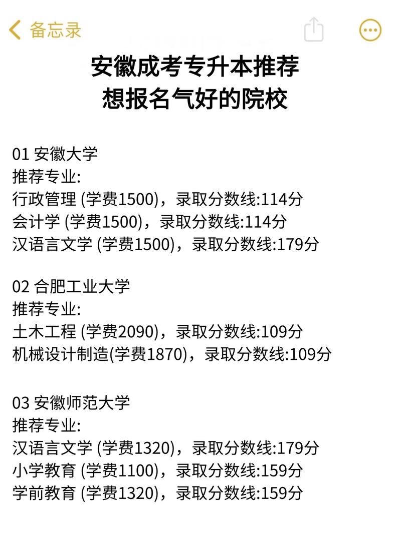 安徽体育教育成考学校名单,安徽体育教育专升本有哪些学校