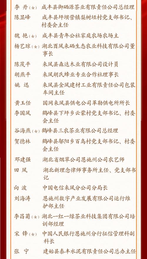 恩施体育局副局长名单公示,恩施体育局副局长名单公示最新