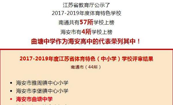 江苏省级体育特色学校名单,江苏省级体育特色学校名单公示