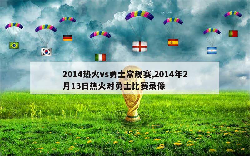 2014热火vs勇士常规赛,2014年2月13日热火对勇士比赛录像