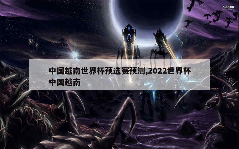 中国越南世界杯预选赛预测,2022世界杯中国越南