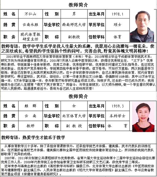 体育教学部副教授名单查询,体育教学部副教授名单查询官网